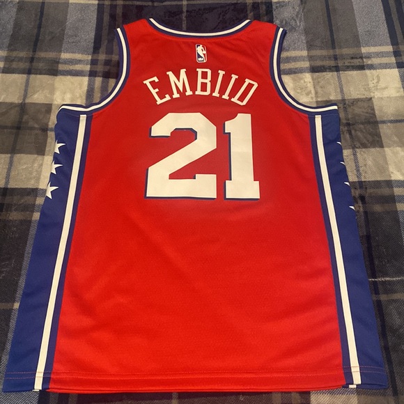 Nike Other - Philadelphia Sixers/76ers #21 Joel Embiid jersey size XL